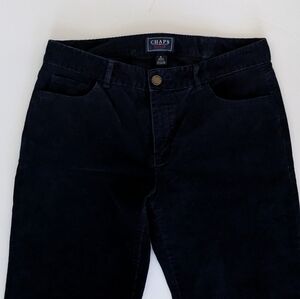 Women's Dark Blue Corduroy Pants by Chap